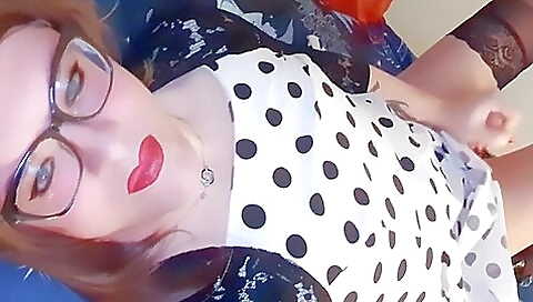 Princess Bunnie: Crossdresser Milf Masturbates