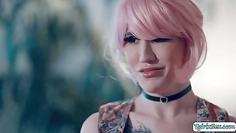 Busty Transexual Lena Moon Sucks And Rides